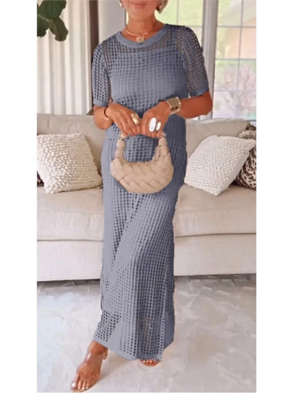 Lace Hollow Out Two-Piece Dress