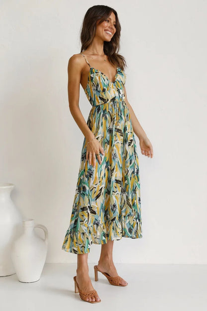 Fungus Edge Elegance Maxi Dress