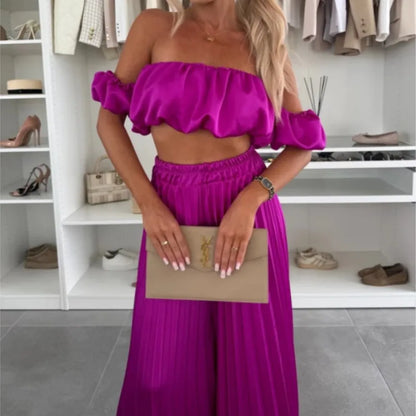 Off-Shoulder Tube Top Set
