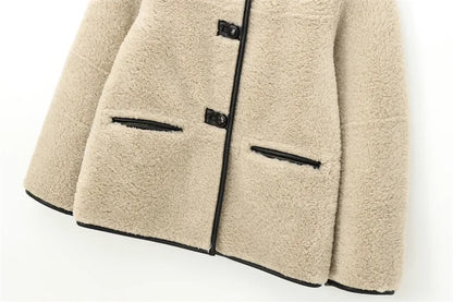 BreezeMuse Casual Crew Neck Jacket