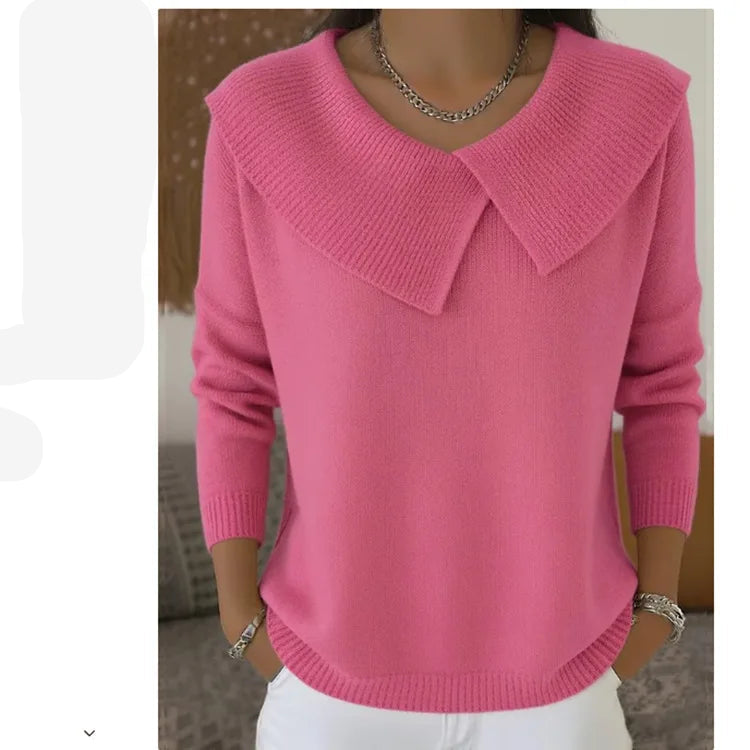 Versatile Knitted Pullover Sweater