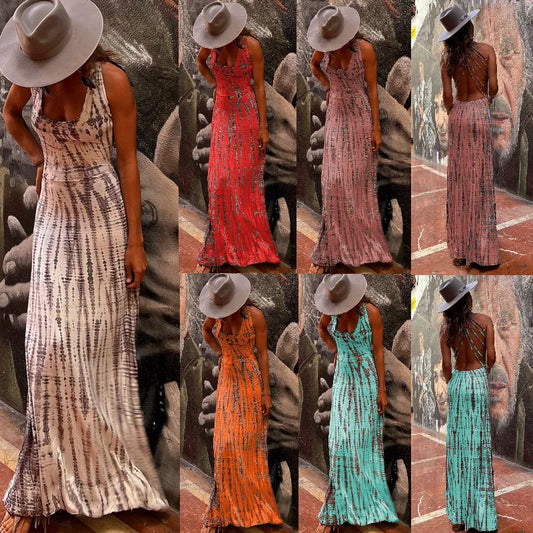 Lace Whisper Printed Spring Dress