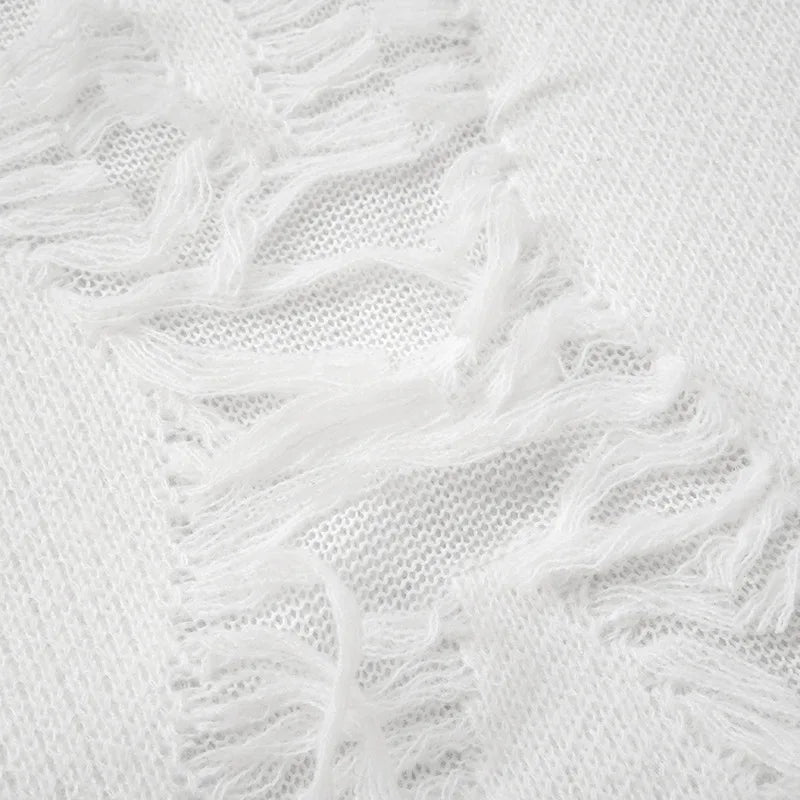 Chic Tassel Patch Sweater