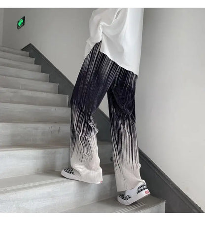 Silken Flow Harajuku Wide Leg Pants