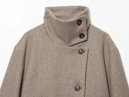 Women's Loose Winter Stand Collar Coat