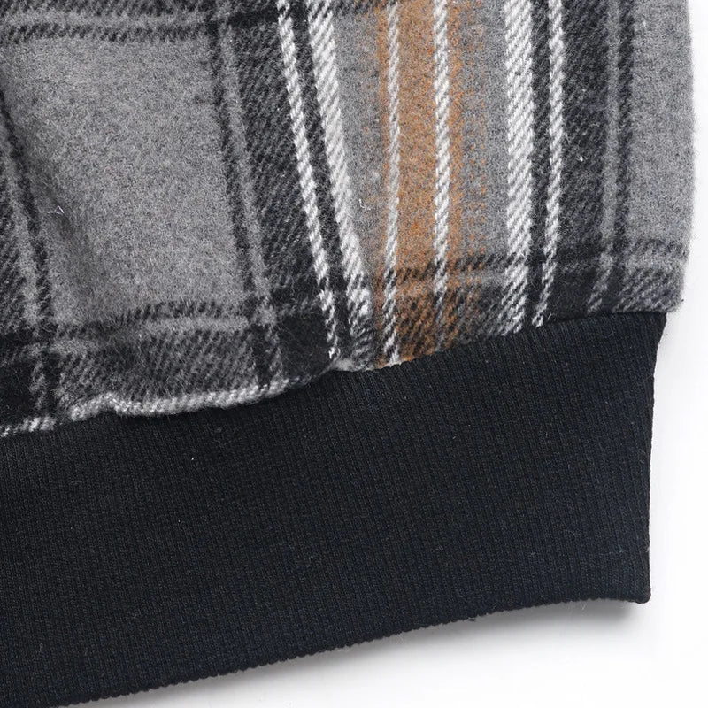 Vintage Plaid Patchwork Pullover