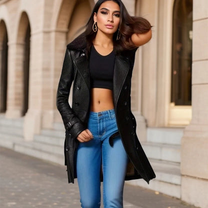 Women’s Black Leather Jacket