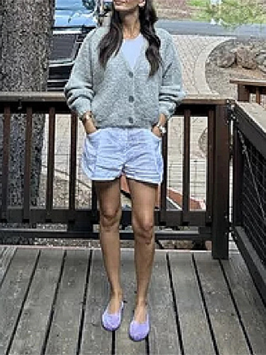 Cozy Vibe Fuzzy Button-Up Cardigan