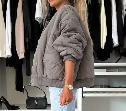 Spring Muse Black Casual Parka