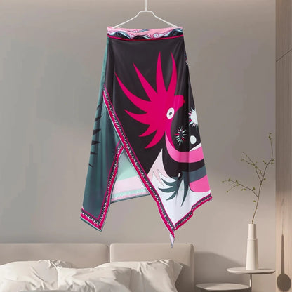 Bold Bloom Halter Skirt Set