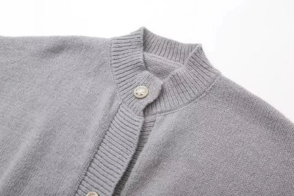 Elegant Harmony Knitted Cardigan Jacket