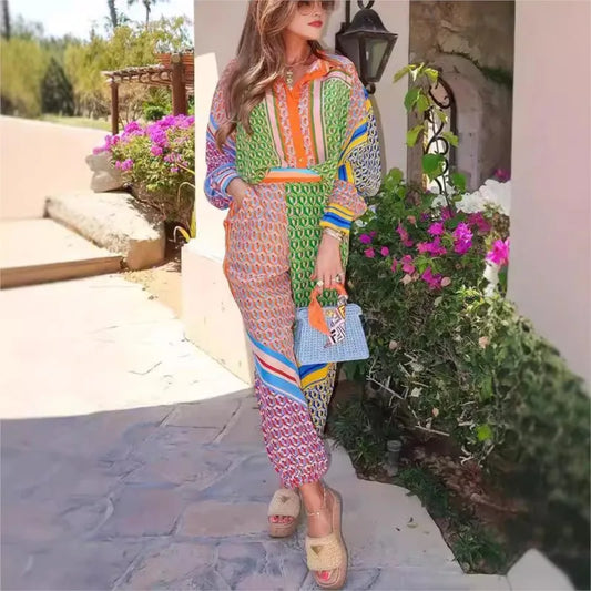 Lush Escape Printed Shirt Set
