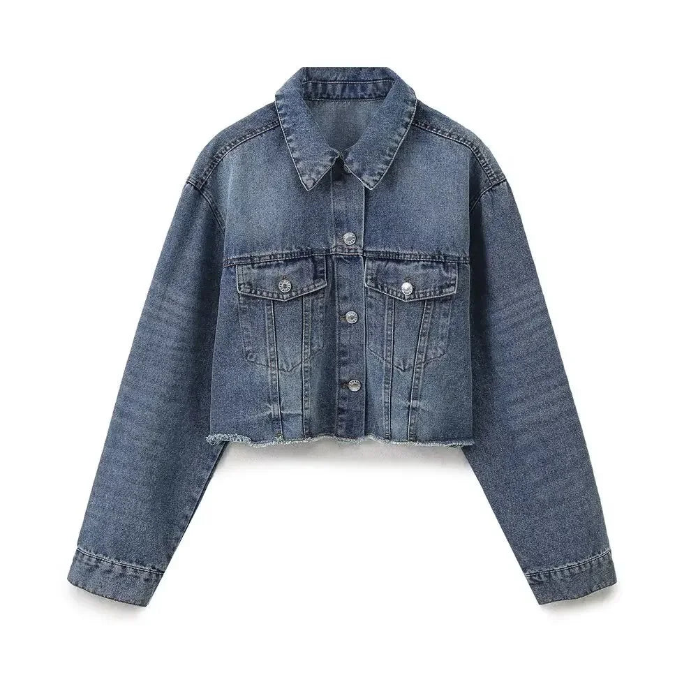 Indigo Drape Plus Denim Jacket