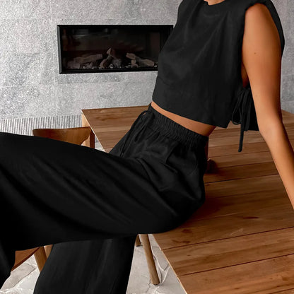 Chic Harmony Wide-Leg Pant Set