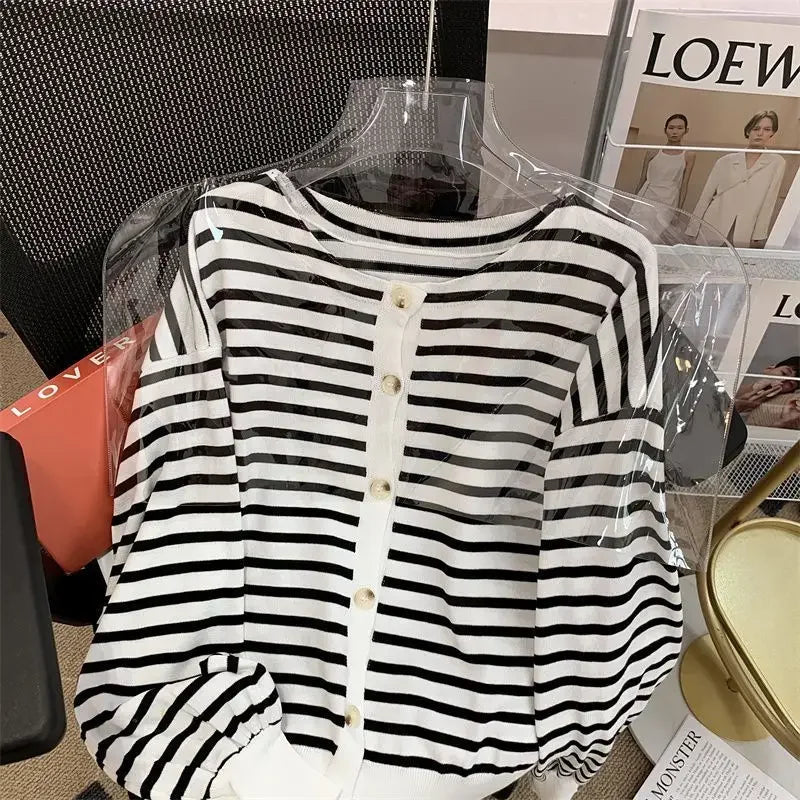 Spring Open Cardigan — Casual Loose Knit Jacket