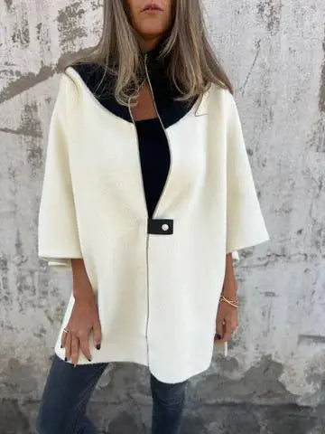 Stylish Patchwork Zipper Jacket