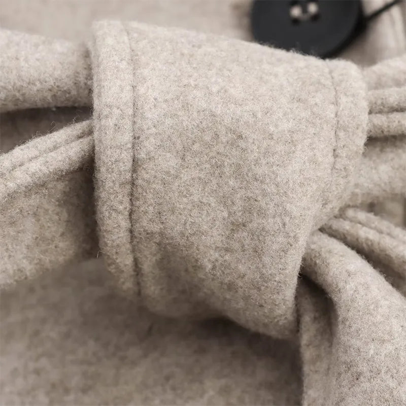 Fur Lapel Wool Overcoat