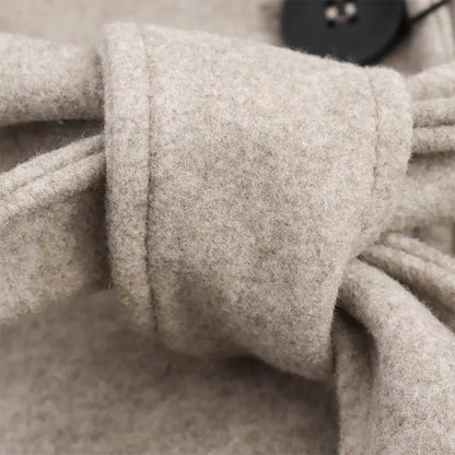 Fur Lapel Wool Overcoat