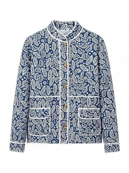 Canvas Charm Printed Patchwork Jacket