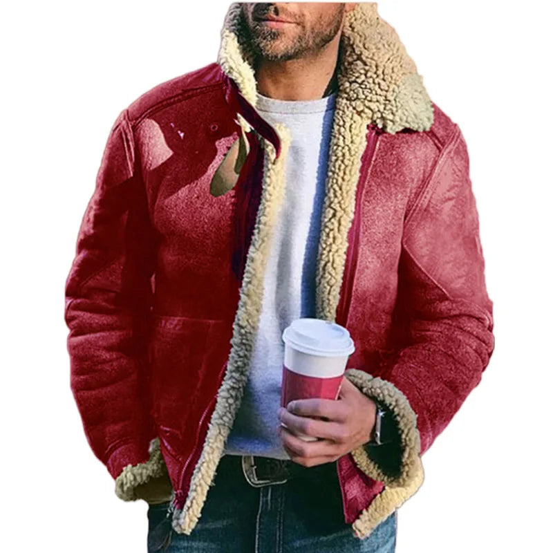 Men's Thick Winter Coat — Fashion Turn-Down Collar