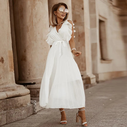 Graceflow Ruffled Chiffon Maxi