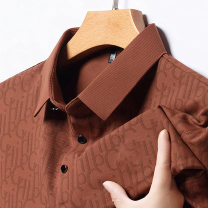 Printed Business Casual Polo