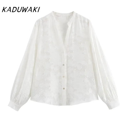 Elegant Floral V-Neck Summer Top