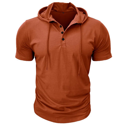 BreezeFit Hooded Henley Tee