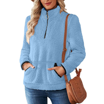 Cozy Zest Half-Zip Wool Pullover