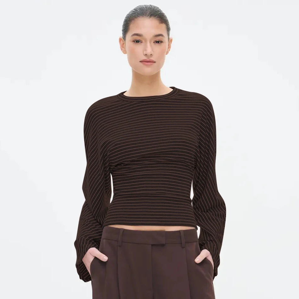 CUTENOVA Striped Tee — Stylish Everyday Women’s Wear