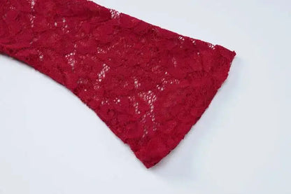 Lace Glam Patchwork A-Line Mini Dres