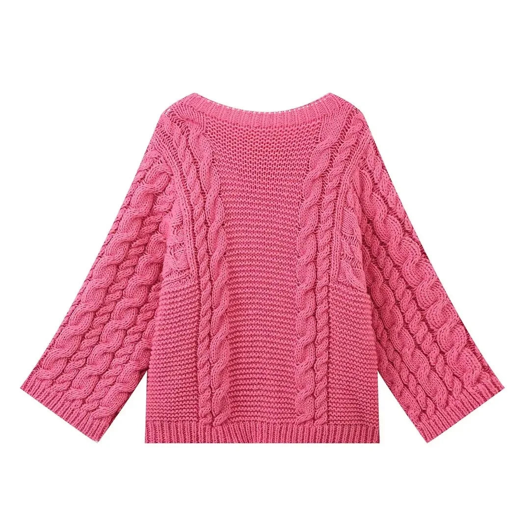 Twist Loom Chunky Knit Pullover Sweater