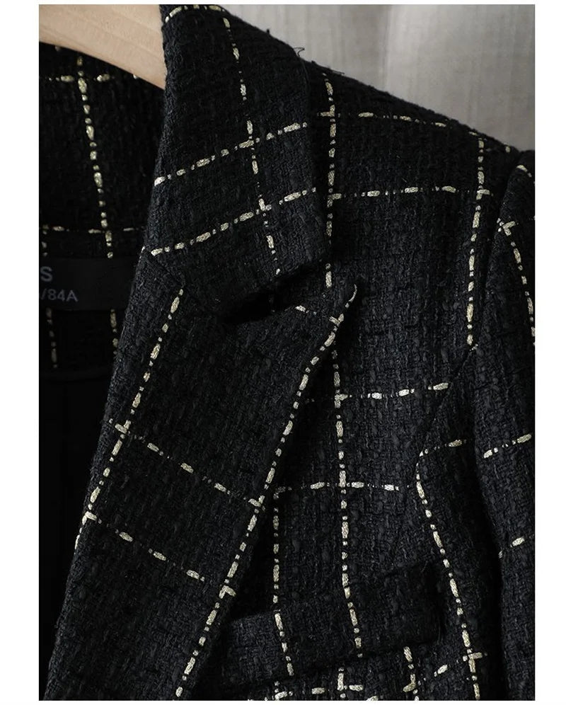 Pearl Tweed Elegant Suit Blazer