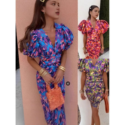 Sultry Elegance V-Neck Gown