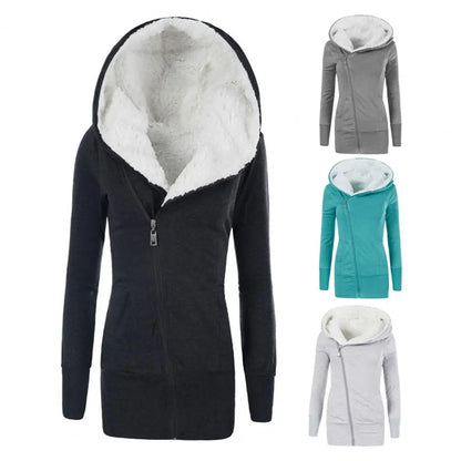 Fleece Lined Hooded Jacket