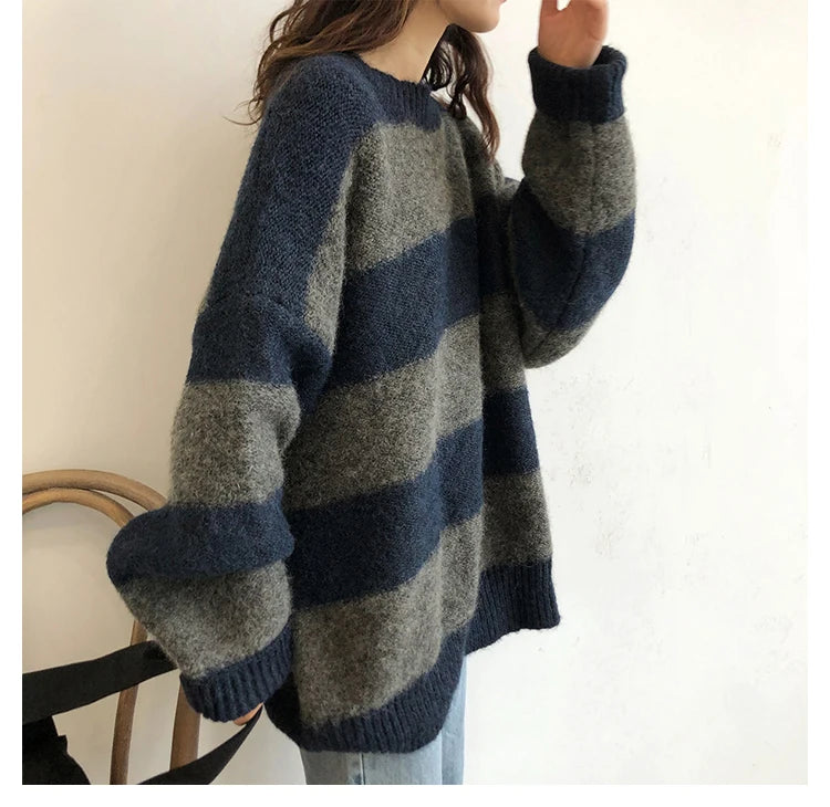 Women’s Oversized Striped Sweater