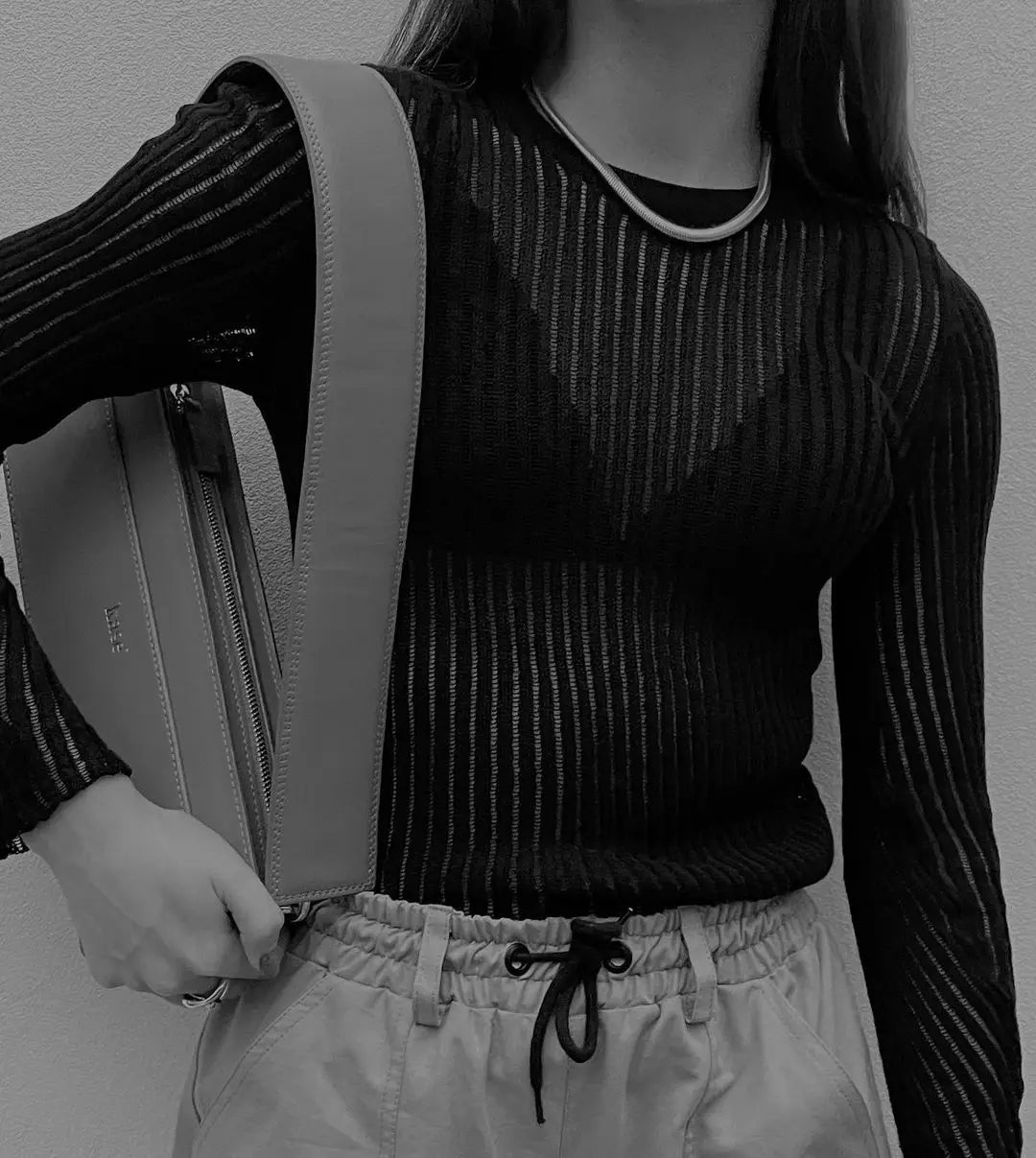 Luxe Sheer Striped Mesh Party Top