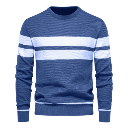 Patchwork Slim Fit Autumn Sweater