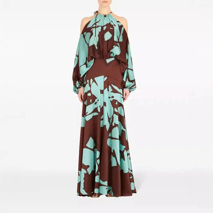 Vintage Charm Off-Shoulder Slit Dress