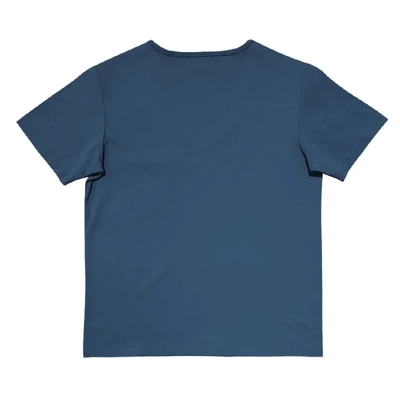 Men’s U-Neck Solid Casual T-Shirt