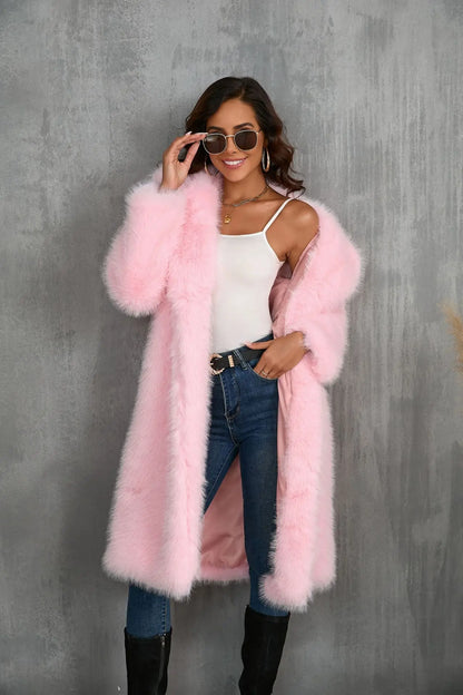 Velvet Whisper Faux Fur Coat