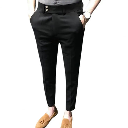 Sharp Line Slim Fit Suit Pants