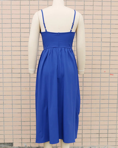 Backless V-Neck Camis Dress