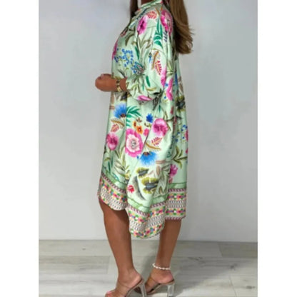 Boho Luxe V-Neck Beach Midi Dress