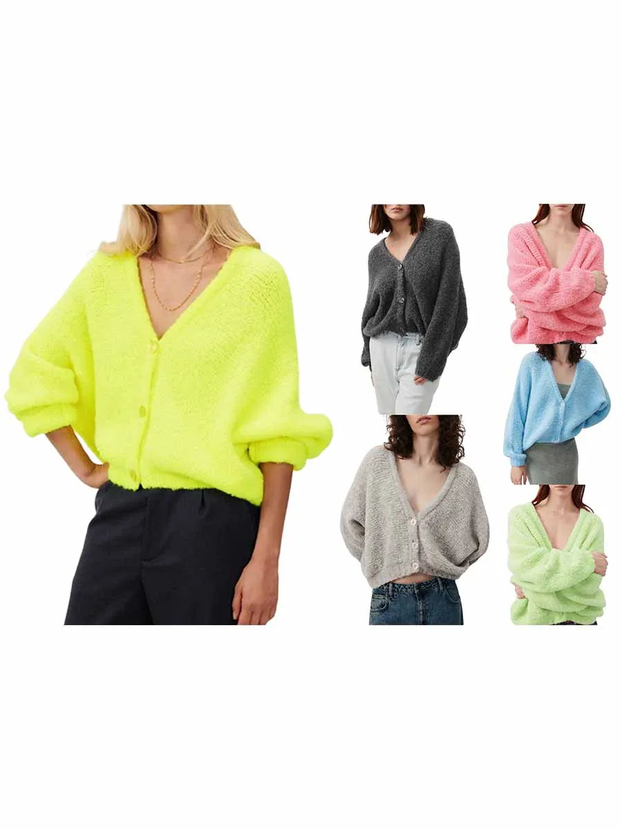 Cozy Vibe Fuzzy Button-Up Cardigan