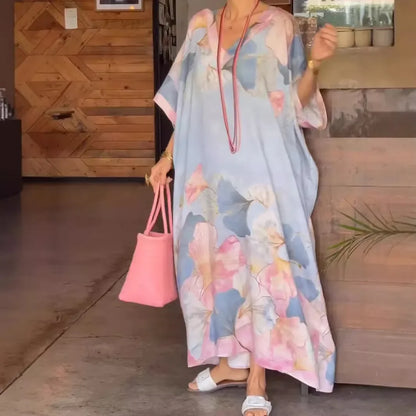 Elegant Loose Floral Dress