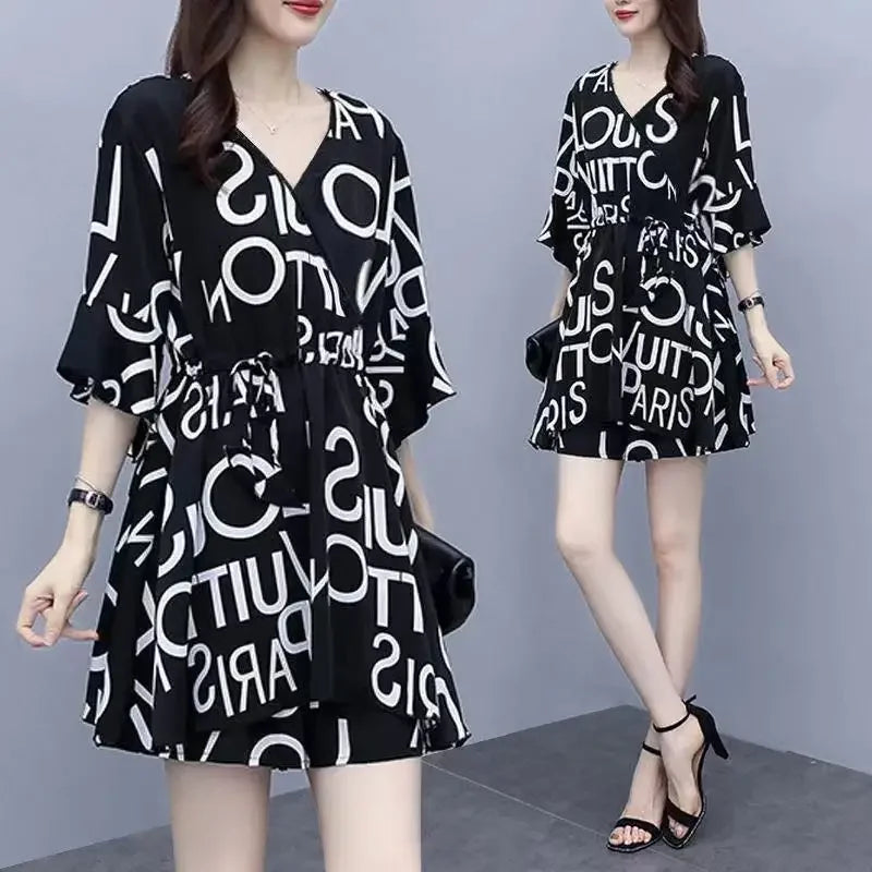 Bloom Essence Chiffon Suit Set