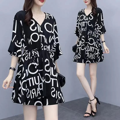 Bloom Essence Chiffon Suit Set