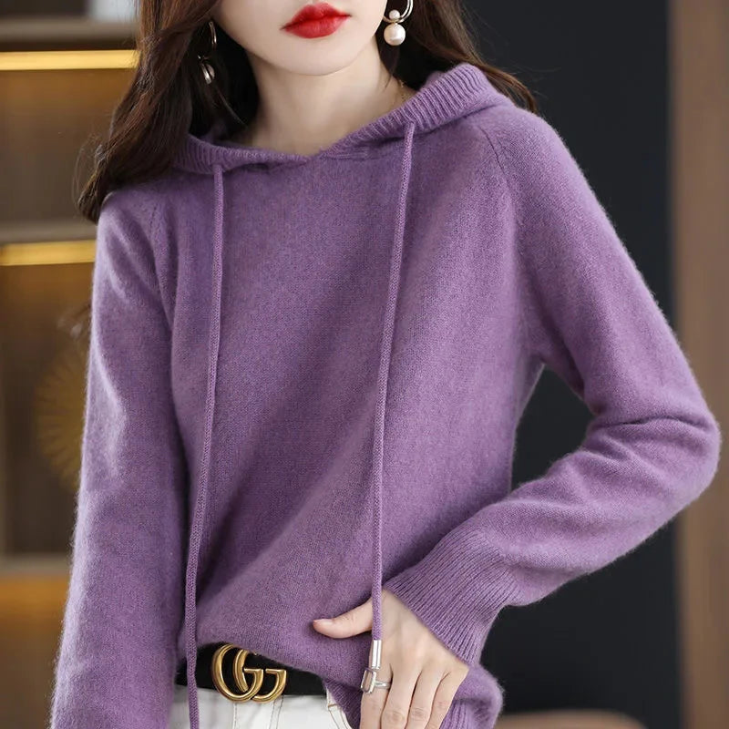 Hooded Pullover Sweater — Thick Warm