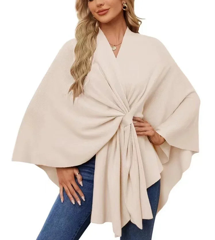 Soft V-Neck Shawl Wrap